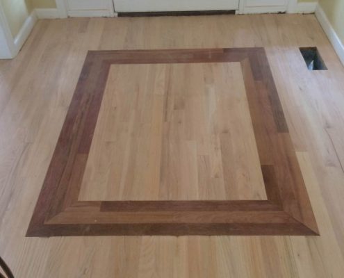 hardwood floor inlay work in greensboro