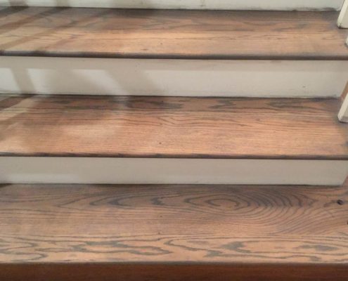 wood stair install greensboro