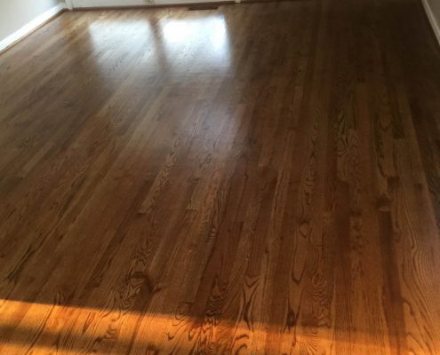 hardwood floor install in burlington