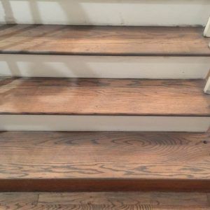 wood stair install greensboro