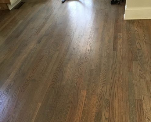 hardwood floor install oak ridge