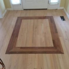 hardwood floor inlay work in greensboro